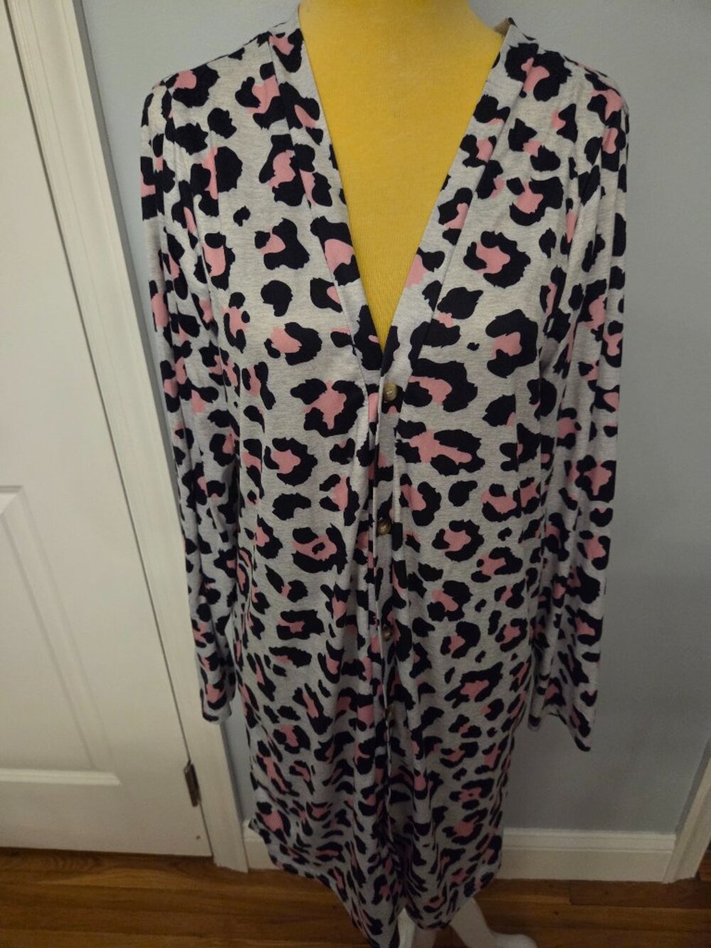 SHEIN Animal Print Cardigan